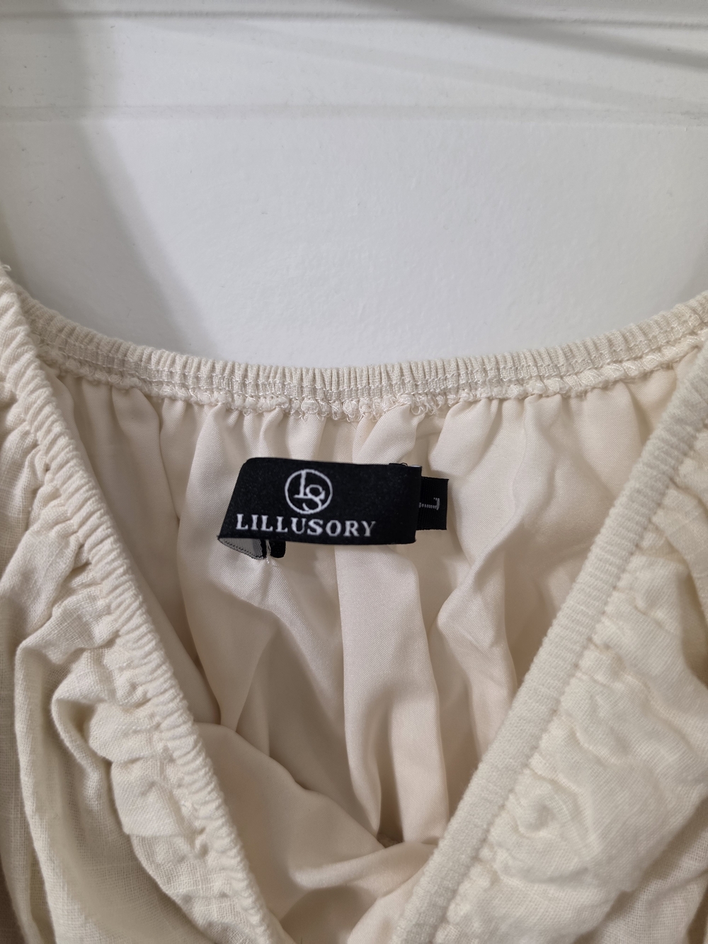 Lillusory Woman Cream Elastic Waist Bottoms